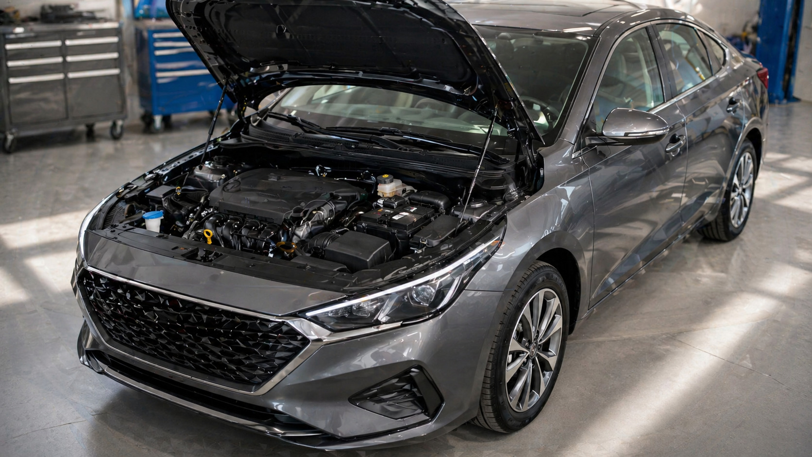 двигатель на Hyundai Solaris 1.6